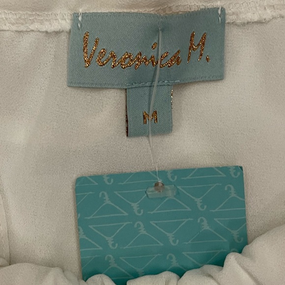 Veronica M. White Sheer Blouse - Medium - New With Tags - Picture 5 of 5